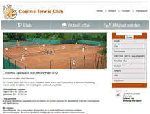 Tablet Screenshot of cosima-tennis.de